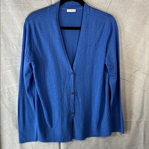 J. Jill Blue Women's Cardigan Sweater